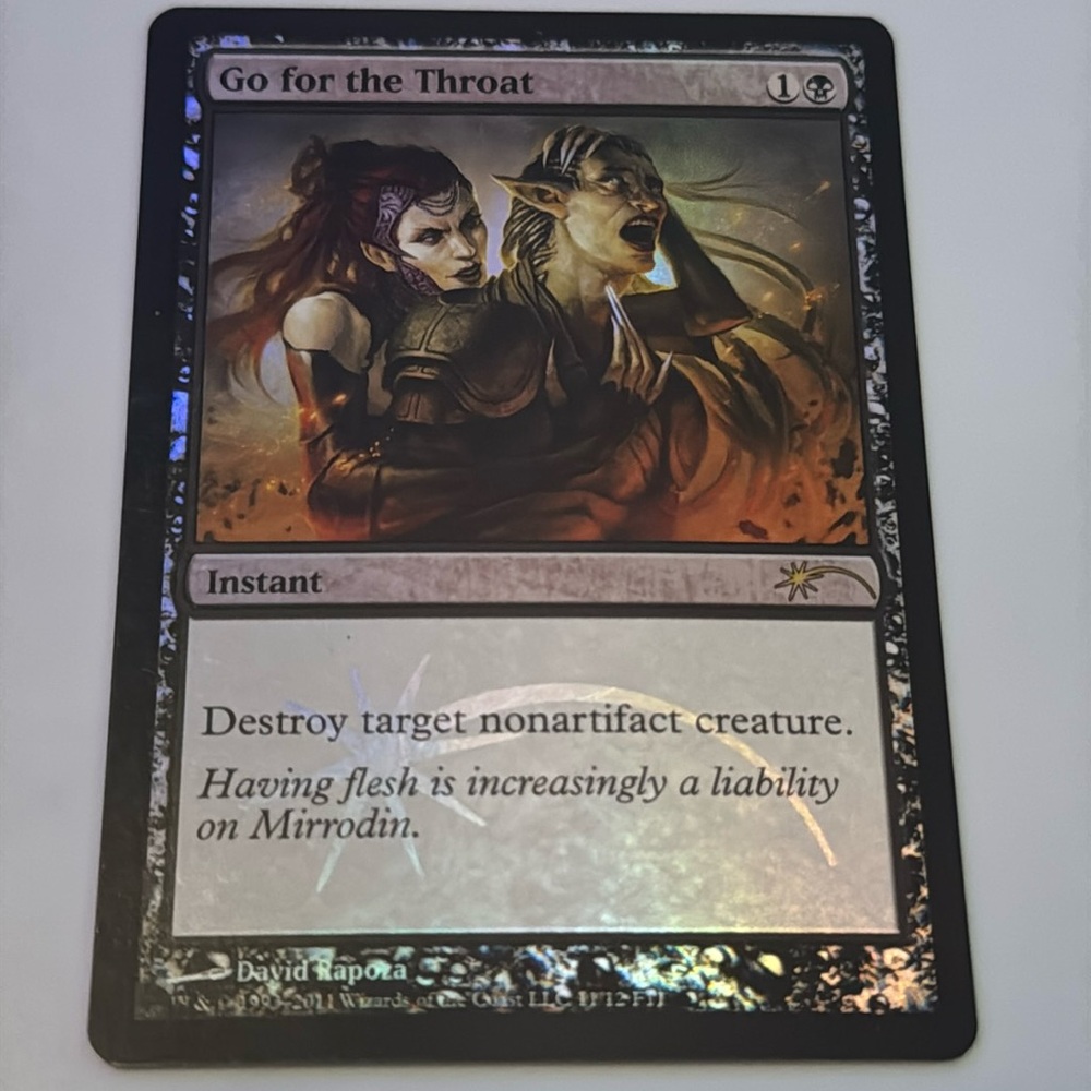 FOIL MTG Magic the Gathering Go for the Throat
